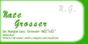 mate grosser business card